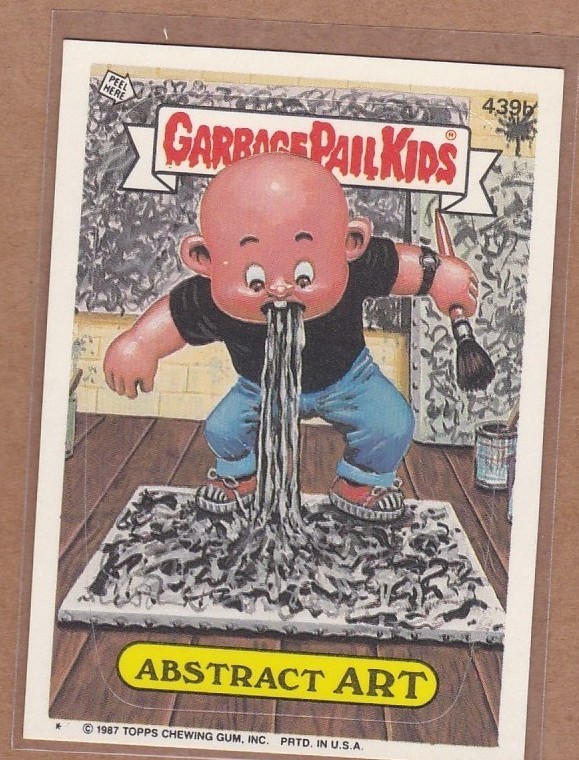1987 Topps Garbage Pail Kids Series 11 #439B Abstract Art front