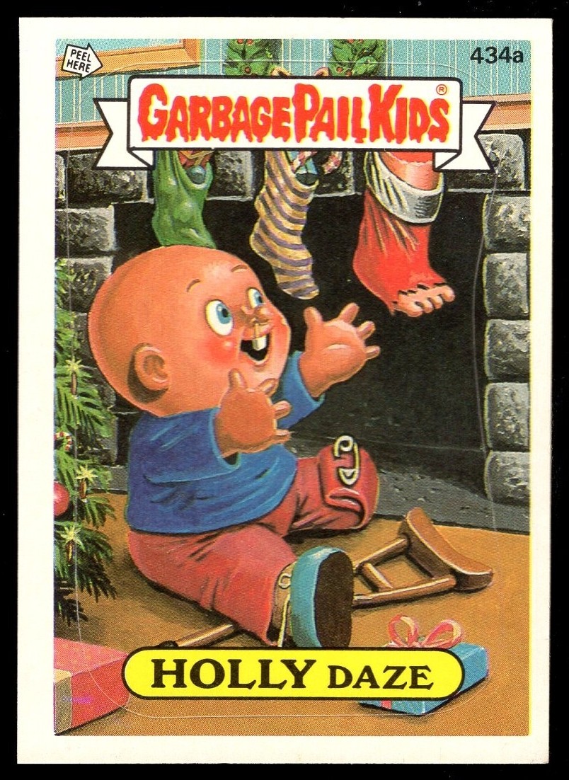 1987 Topps Garbage Pail Kids Series 11 #434a Holly Daze front