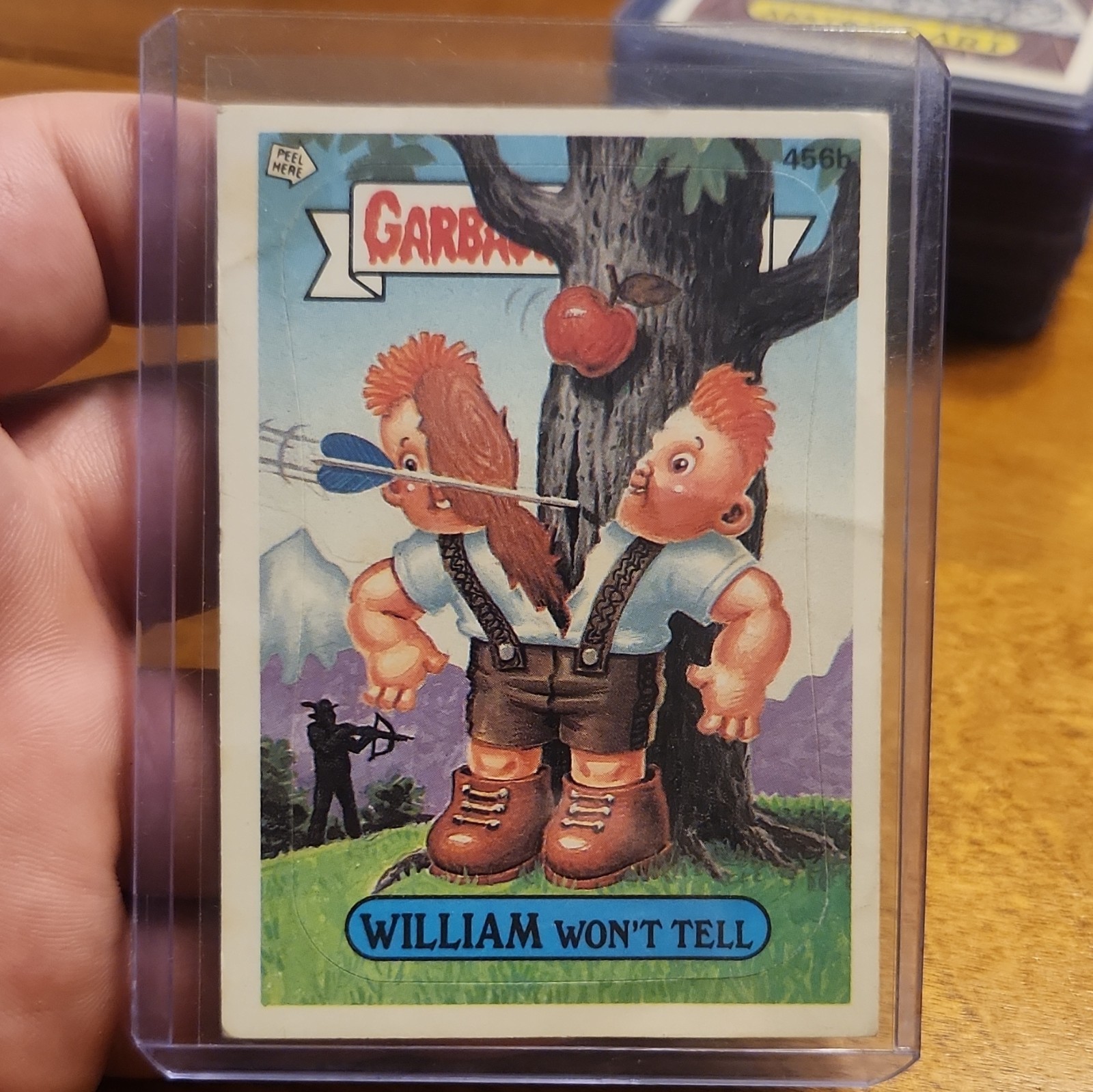1987 Topps Garbage Pail Kids Series 11 #456b William Won'T Tell front