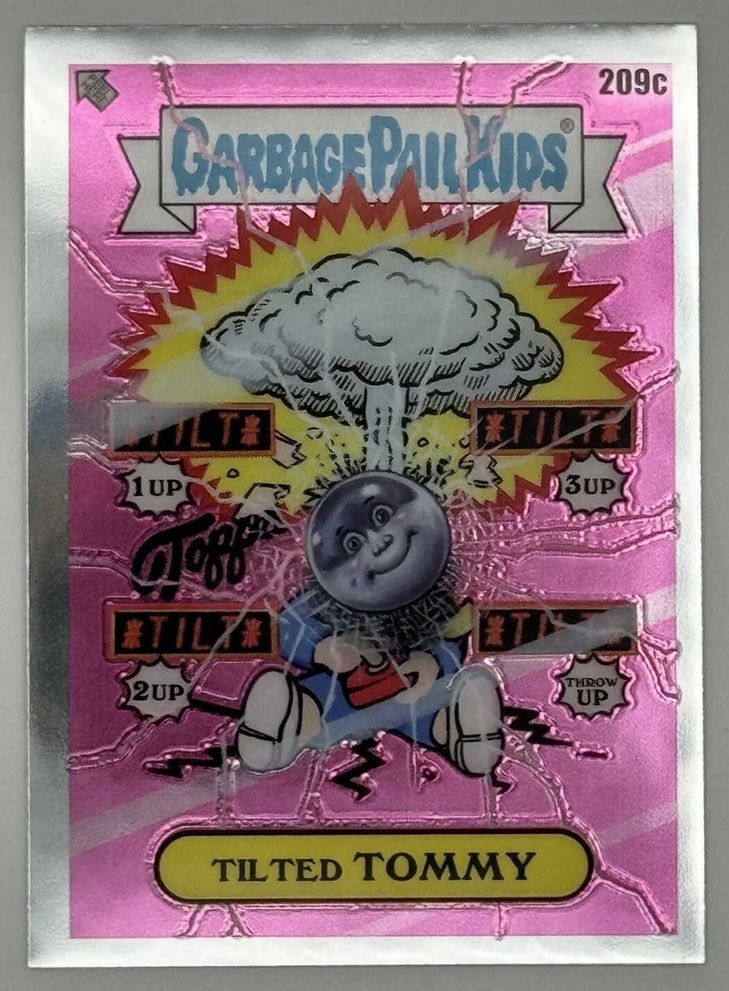 2022 Topps Garbage Pail Kids Chrome #209c Tilted Tommy front