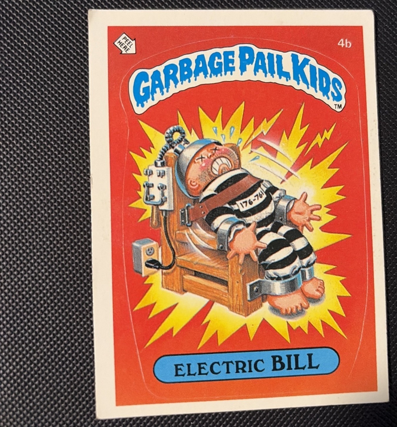 1985 GARBAGE PAIL KIDS STICKERS #4b ELECTRIC BILL PSA 10