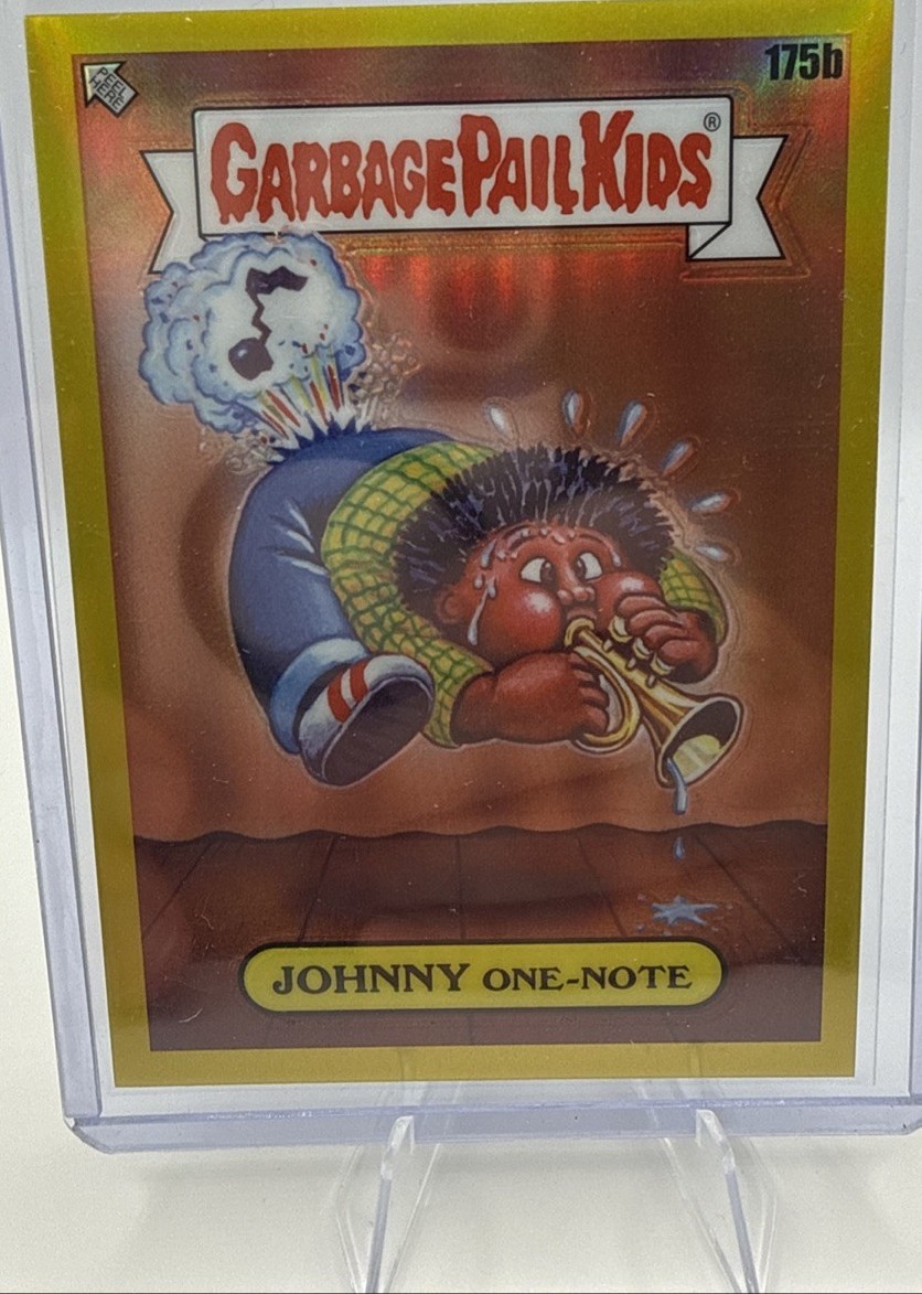 2022 Topps Garbage Pail Kids Chrome #175b Johnny One-Note front