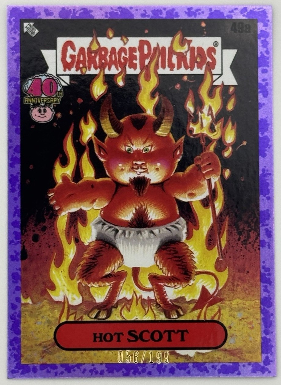 2025 Topps Worst Of Garbage Pail Kids 40Th Anniversary Fool'S Gold #49a Hot Scott front