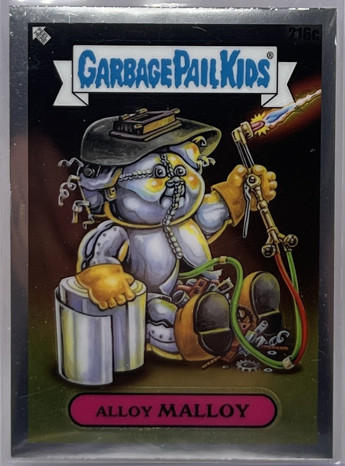2022 Topps Garbage Pail Kids Chrome #216c Alloy Malloy front