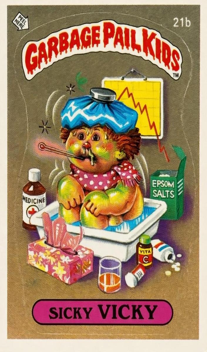 1985 Garbage Pail Kids Series 1 Sicky Vicky PSA 10