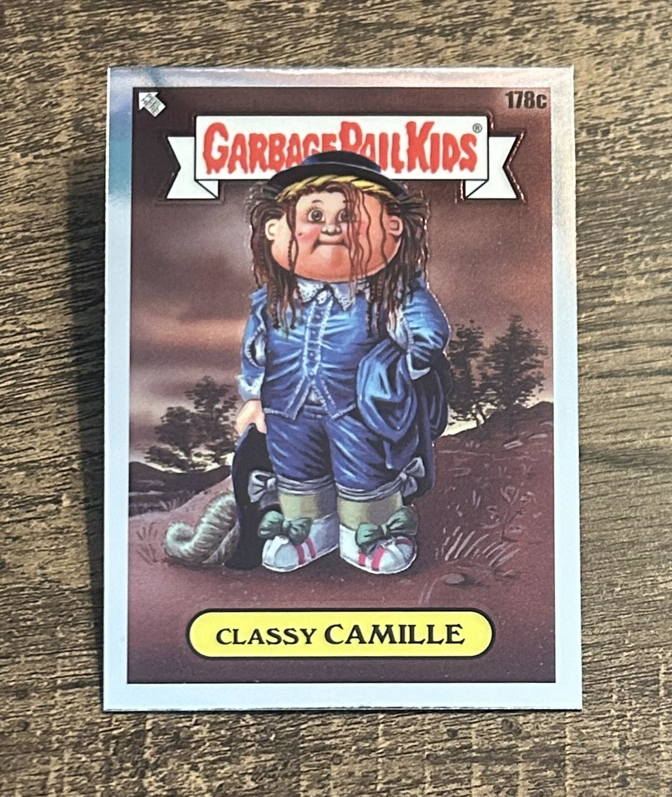 2022 Topps Garbage Pail Kids Chrome #178c Classy Camille front