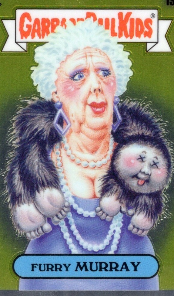 2021 Topps Garbage Pail Kids Sapphire Edition Orange #133a Furry Murray front