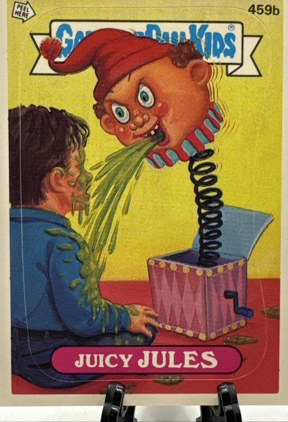 1987 Topps Garbage Pail Kids Series 11 Checklist #459b Juicy Jules front