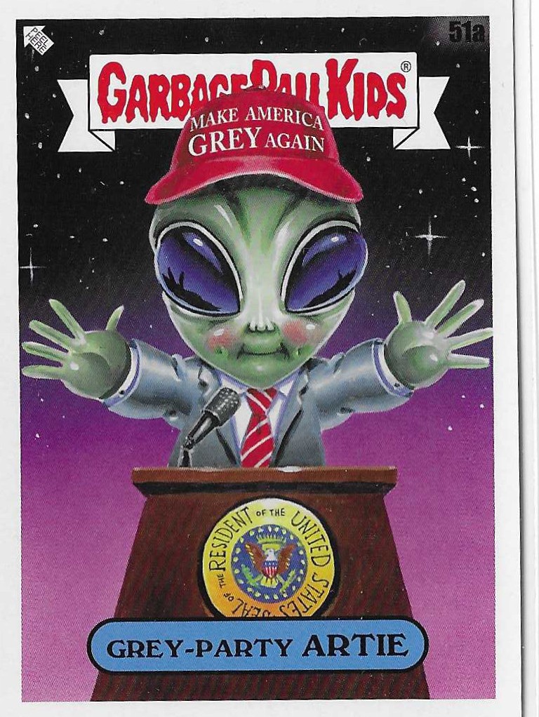 2020 Topps Garbage Pail Kids 35th Anniversary #51A Grey-Party Artie front