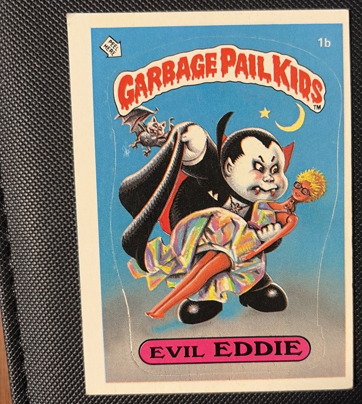 1985 Topps Garbage Pail Kids Series 1 Glossy #1b Evil Eddie front