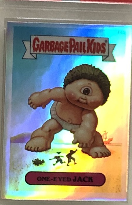 2014 Topps Garbage Pail Kids Chrome Series 2 Refractor #44b One-Eyed Jack front
