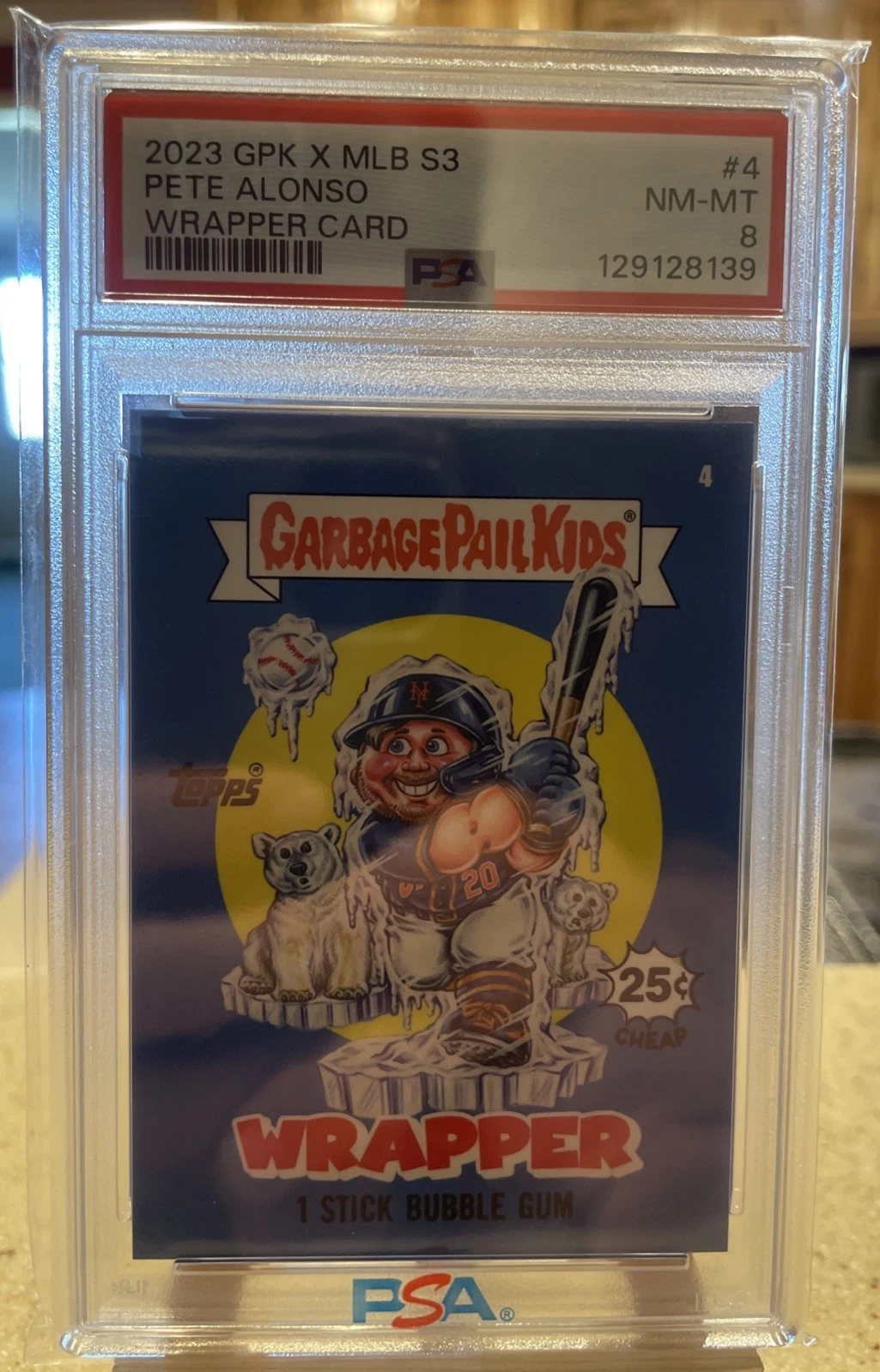 2023 Topps Topps Garbage Pail Kids X Mlb Series 3 Wrapper Cards #4 Pete Alonso front