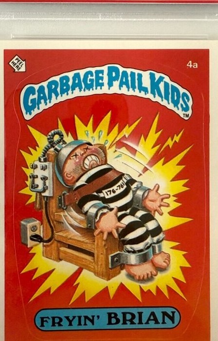 1985 Topps Garbage Pail Kids Series 1 Glossy #4a Fryin' Brian front