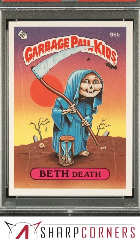 1986 Topps Garbage Pail Kids Series 3 #95b Beth Death front