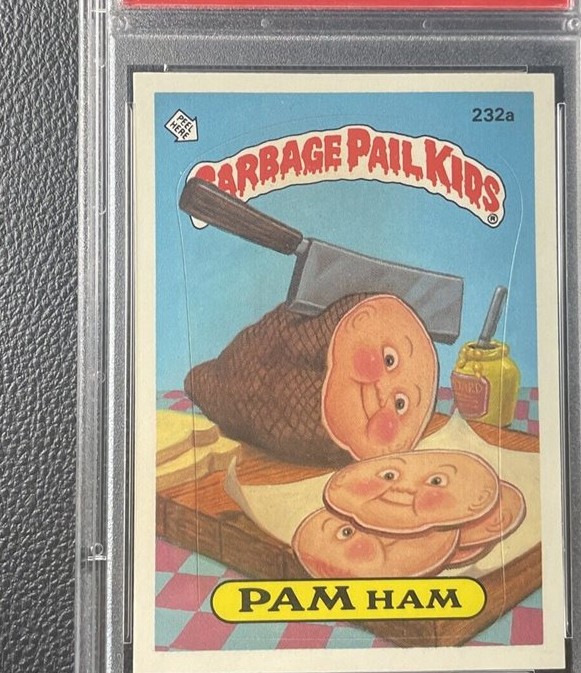 1986 Topps Garbage Pail Kids Series 6 #232a Pam Ham front