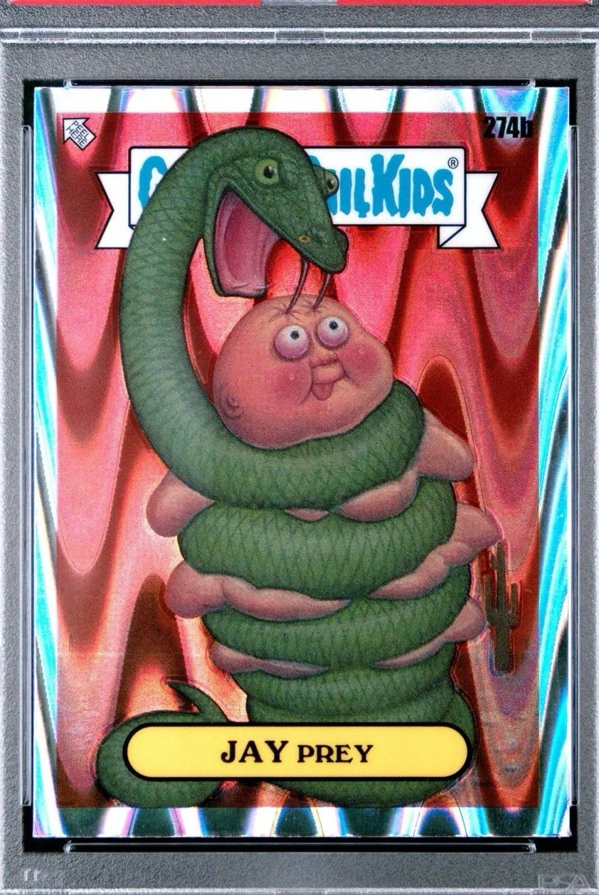2024 Topps Topps Chrome Garbage Pail Kids Original Series 7 Drool Raywave #274b Jay Prey front