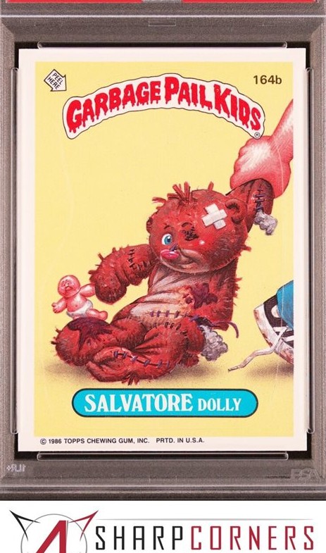1986 Topps Garbage Pail Kids Series 4 #164b Salvatore Dolly front
