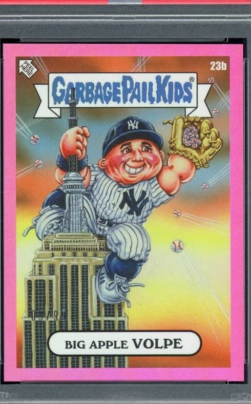 2023 Topps Topps Garbage Pail Kids X Mlb Series 3 Pink Foil #23b Big Apple Volpe front