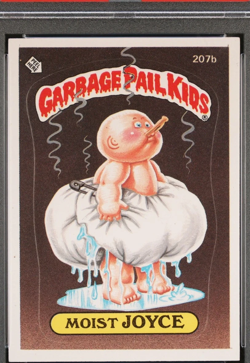 1986 Topps Garbage Pail Kids Stickers STICKERS #207b Moist Joyce front