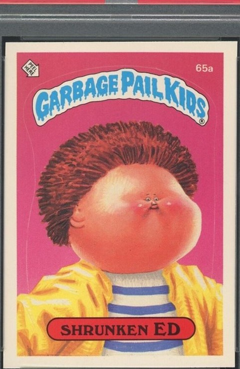 1985 Topps Garbage Pail Kids Series 2 #65a Shrunken Ed front