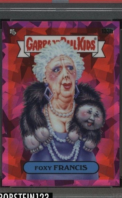 2021 Topps Garbage Pail Kids Sapphire Edition Fuchsia #133b Foxy Francis front