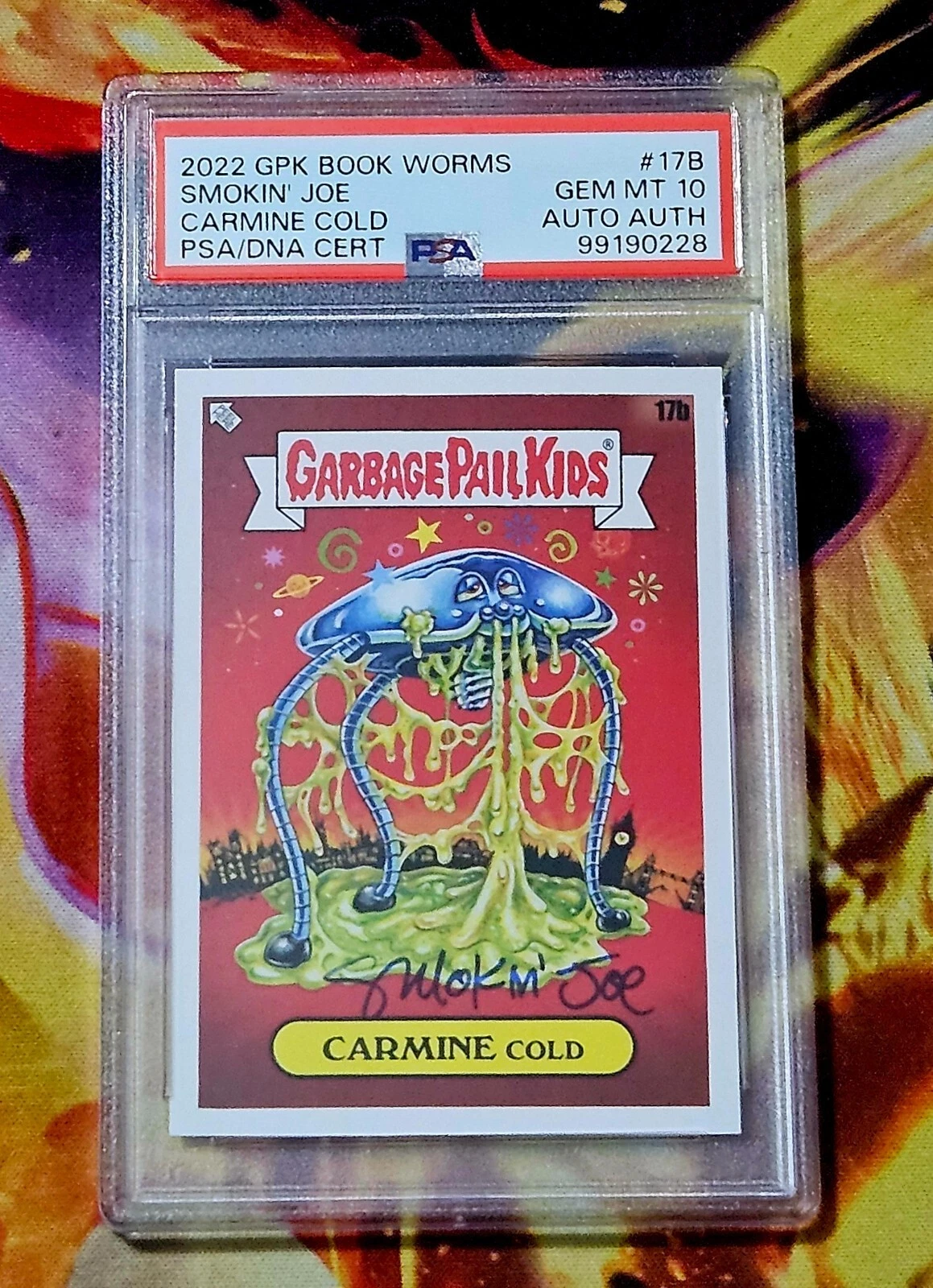 2022 Topps Garbage Pail Kids Book Worms #17B Carmine Cold front
