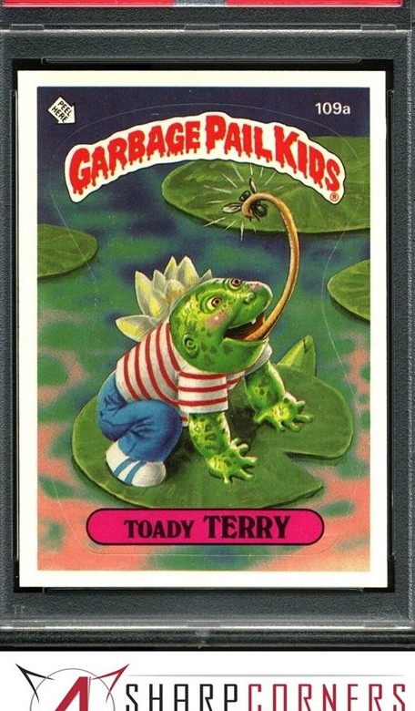 1986 Topps Garbage Pail Kids Series 3 #109a Toady Terry front