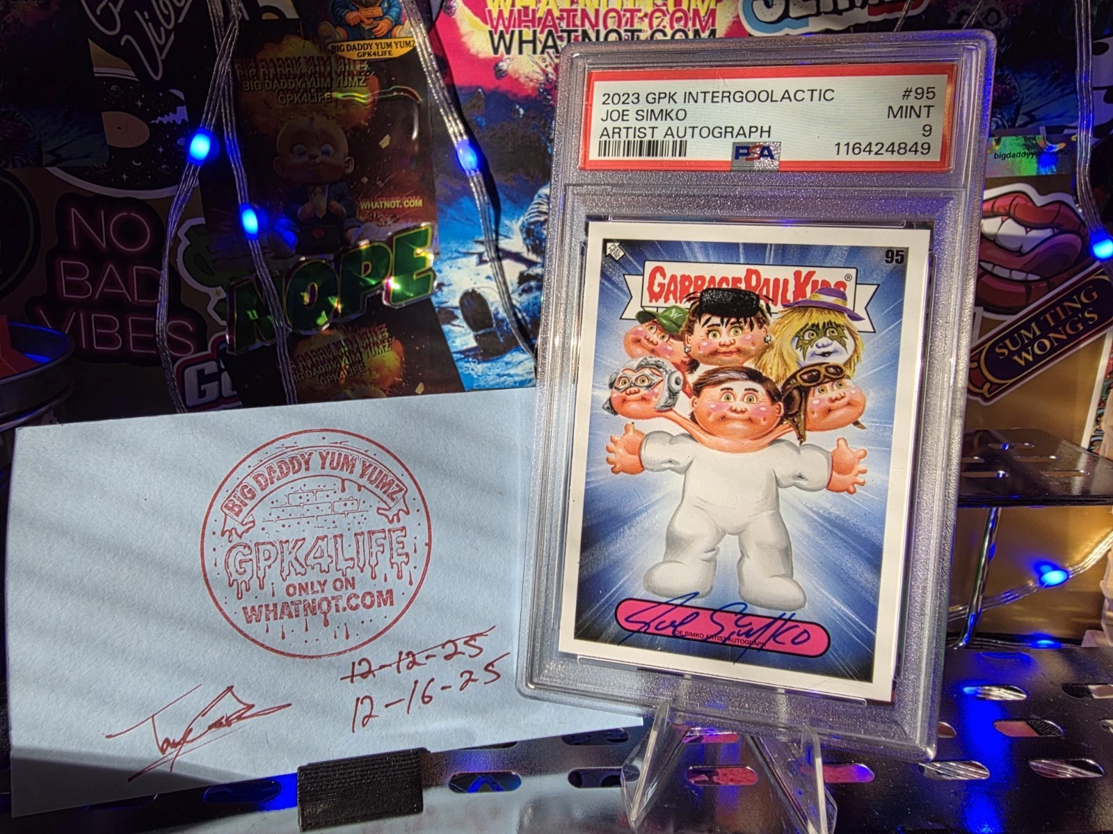 2023 Topps Garbage Pail Kids Intergoolactic Mayhem Artist Autographs #95 Joe Simko front