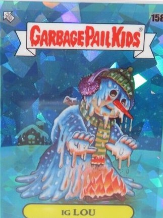 2021 Topps Garbage Pail Kids Sapphire Edition Aqua #158b Ig Lou front