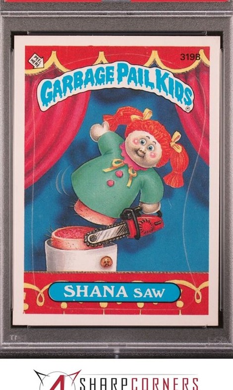 1987 Topps Garbage Pail Kids Series 8 #319B Shana Saw front