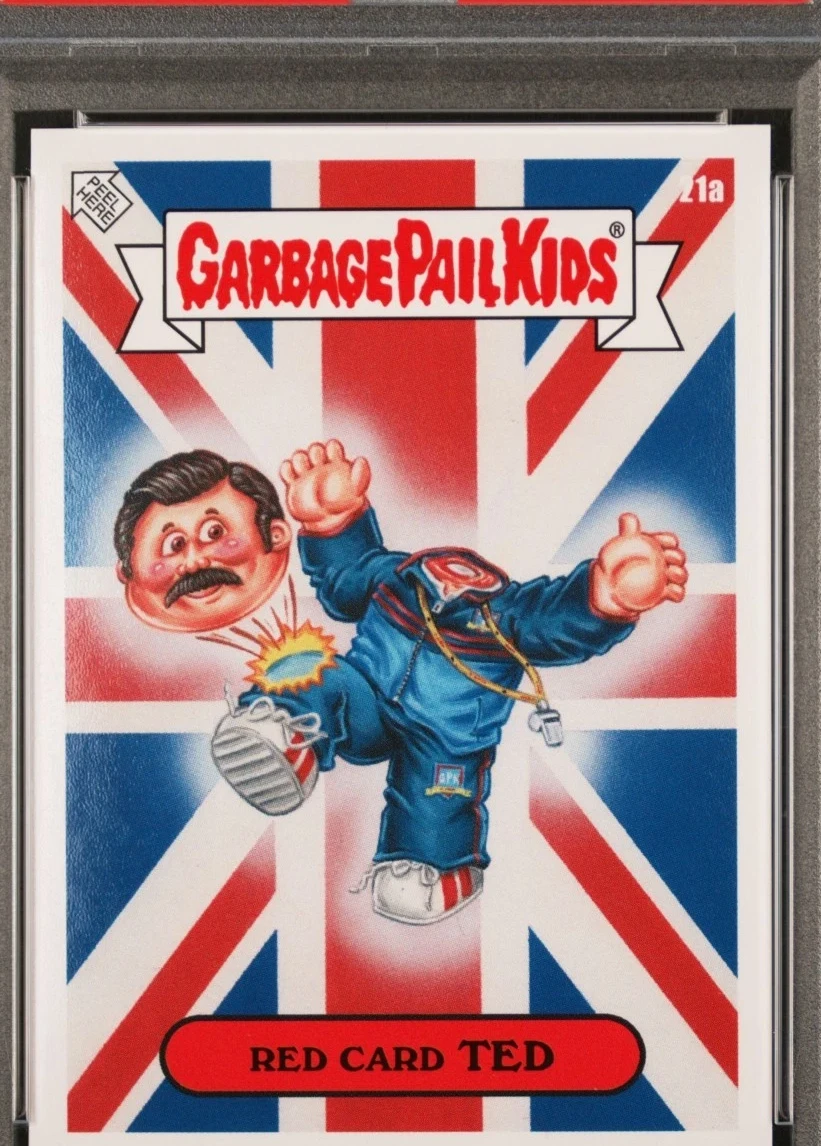 2023 Topps Garbage Pail Kids Prime Slime Trashy Tv #21a Red Card Ted front