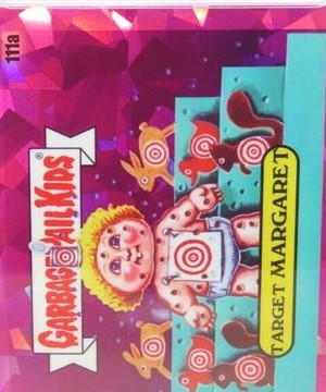 2021 Topps Garbage Pail Kids Sapphire Edition Fuchsia #111a Target Margaret front