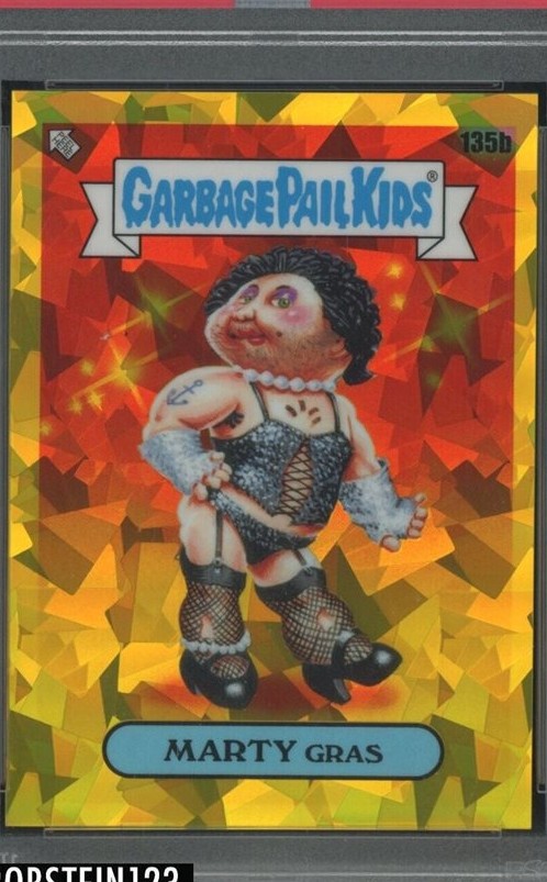 2021 Topps Garbage Pail Kids Sapphire Edition Gold #135b Marty Gras front