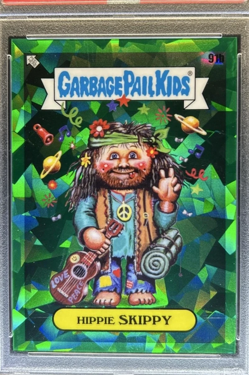 2021 Topps Garbage Pail Kids Sapphire Edition Green #91b Hippie Skippy front