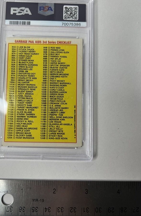 1986 Topps Garbage Pail Kids Stickers #86a Horsey Henry front
