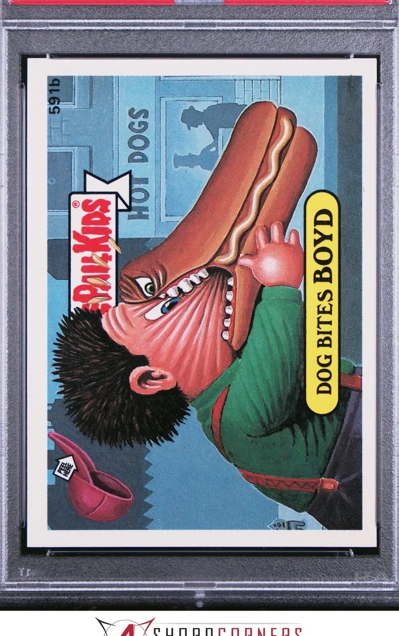 1988 Topps Garbage Pail Kids Series 15 #591b Dog Bites Boyd front