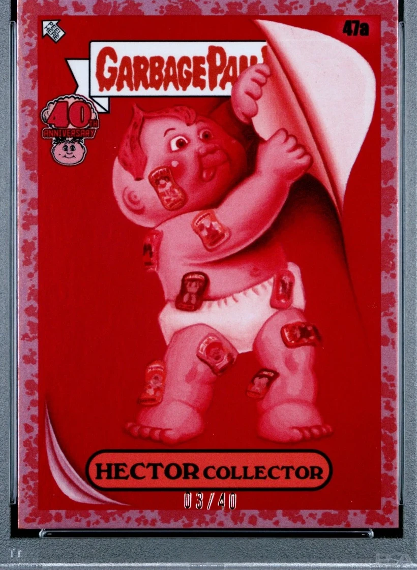2025 Topps Worst Of Garbage Pail Kids 40Th Anniversary Ruby #47a Hector Collector front