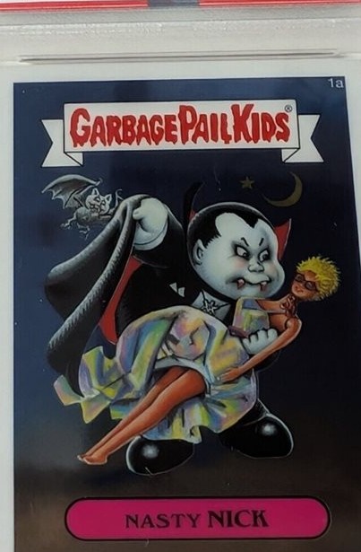 2013 Topps Garbage Pail Kids Chrome Series 1 #1a Nasty Nick front