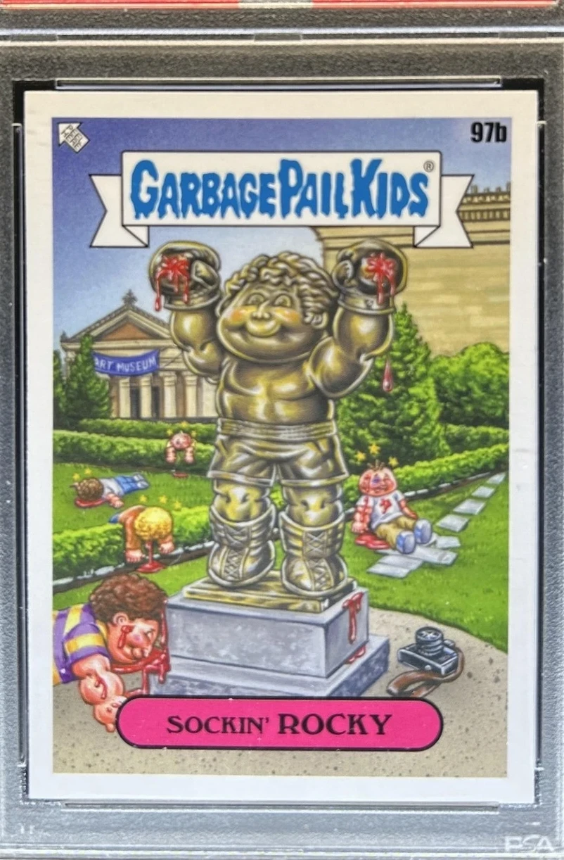 2023 Topps Garbage Pail Kids Go On Vacation #97b Sockin' Rocky front