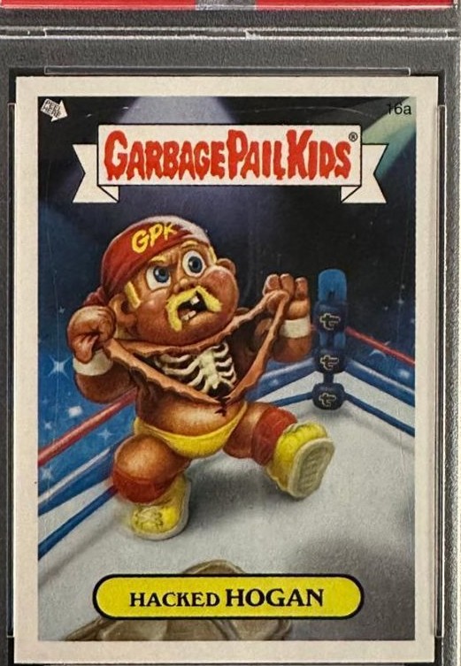 2007 Topps Garbage Pail Kids Stickers Series 6 #16a Hacked Hogan front