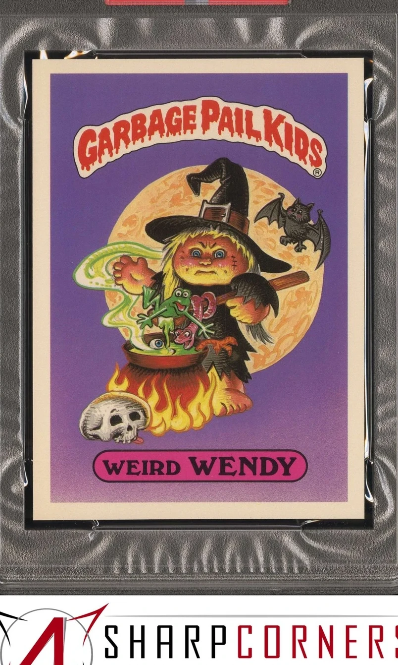 1986 Topps Garbage Pail Kids Giant Stickers #16 Weird Wendy front