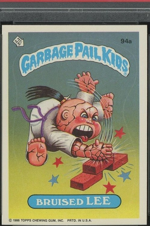 1986 Topps Garbage Pail Kids Stickers #94a Bruised Lee front