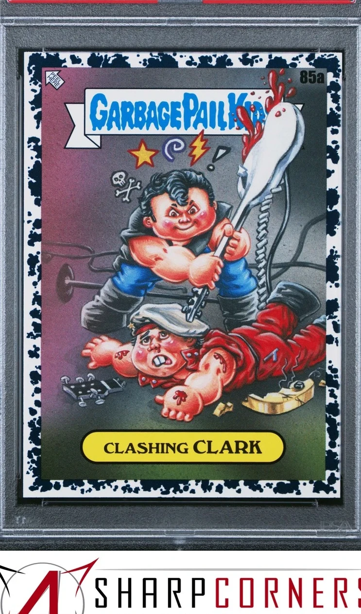 2020 Topps Garbage Pail Kids BRUISED BLACK #85a Clashing Clark front