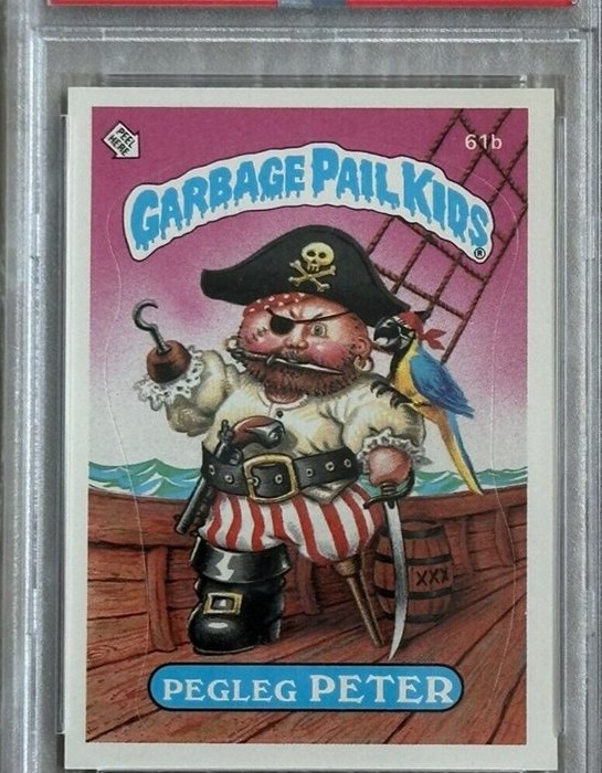 1985 Topps Garbage Pail Kids Series 2 #61b Pegleg Peter front