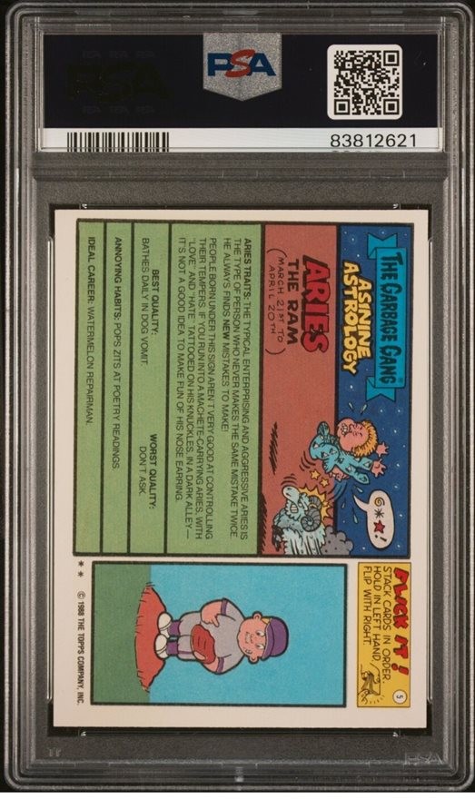 1988 Topps Garbage Pail Kids Series 15 #611a Acid Wayne front