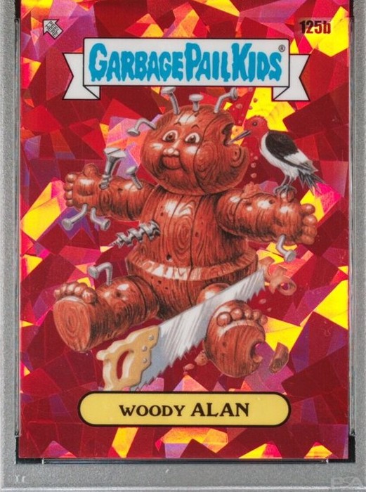 2021 Topps Garbage Pail Kids Sapphire Edition Red #125b Woody Alan front