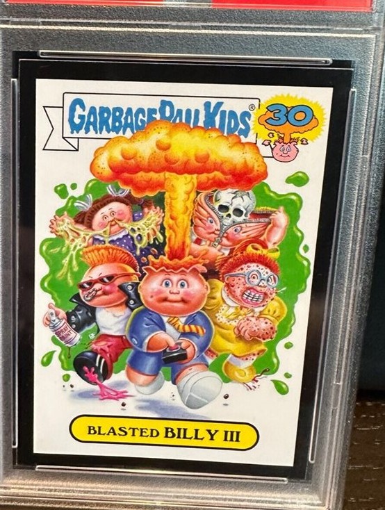 2015 Topps Topps Garbage Pail Kids 30Th Anniversary Checklist Black #1b Blasted Billy Iii front