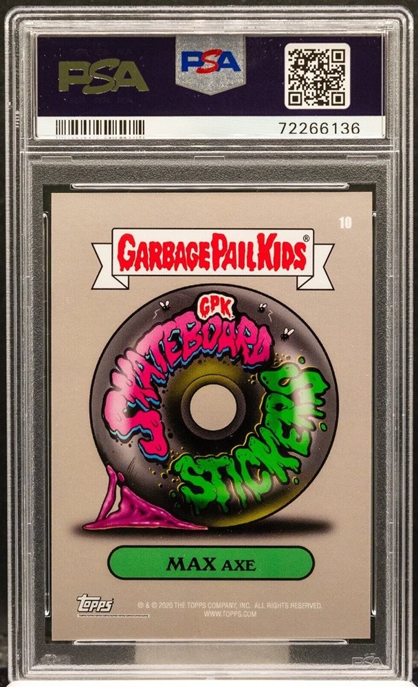 2020 Topps Garbage Pail Kids Skateboard Stickers #10 Max Axe front