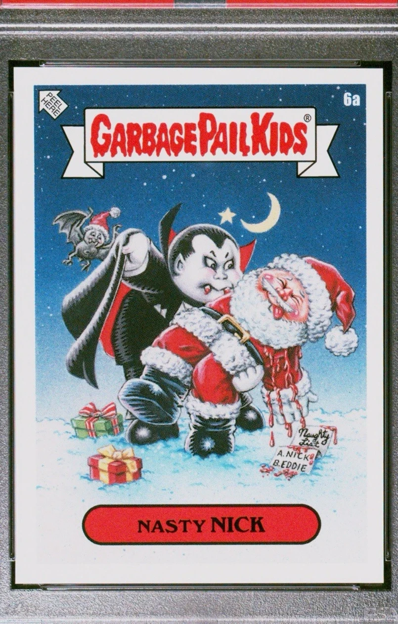 2019 Topps Garbage Pail Kids We Hate The Holidays #6a Nasty Nick front