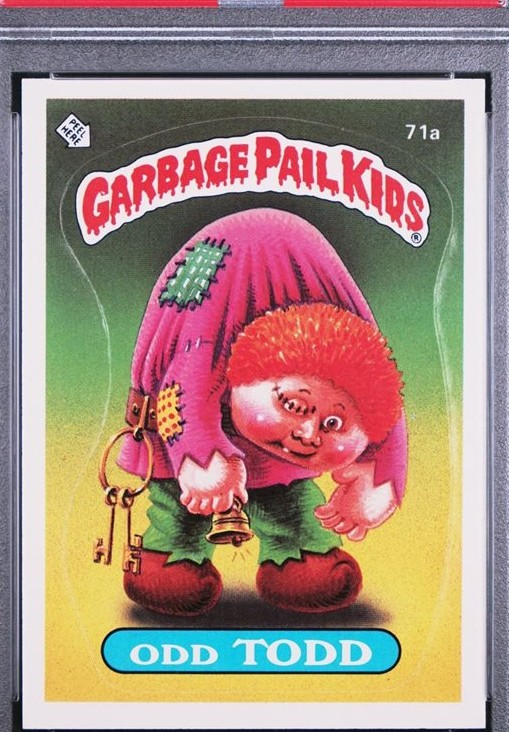 1985 Topps Garbage Pail Kids Series 2 #71a Odd Todd front